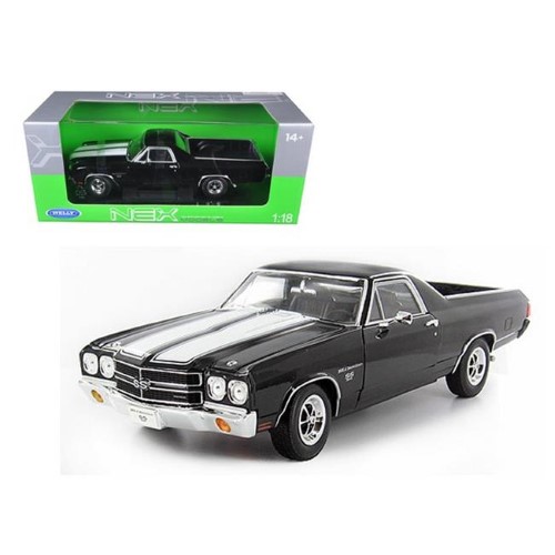 Welly 1/18 CHEV EL CAMINO Black 1970